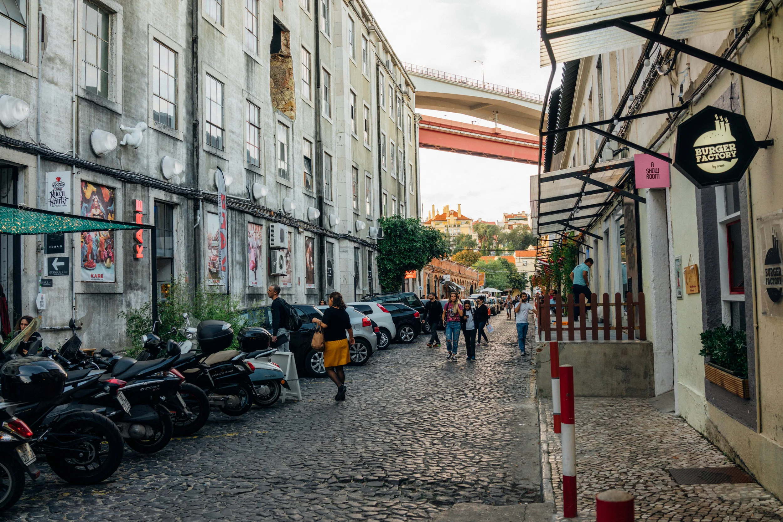 LX Factory, a creative hub, located east of Lisbon's center