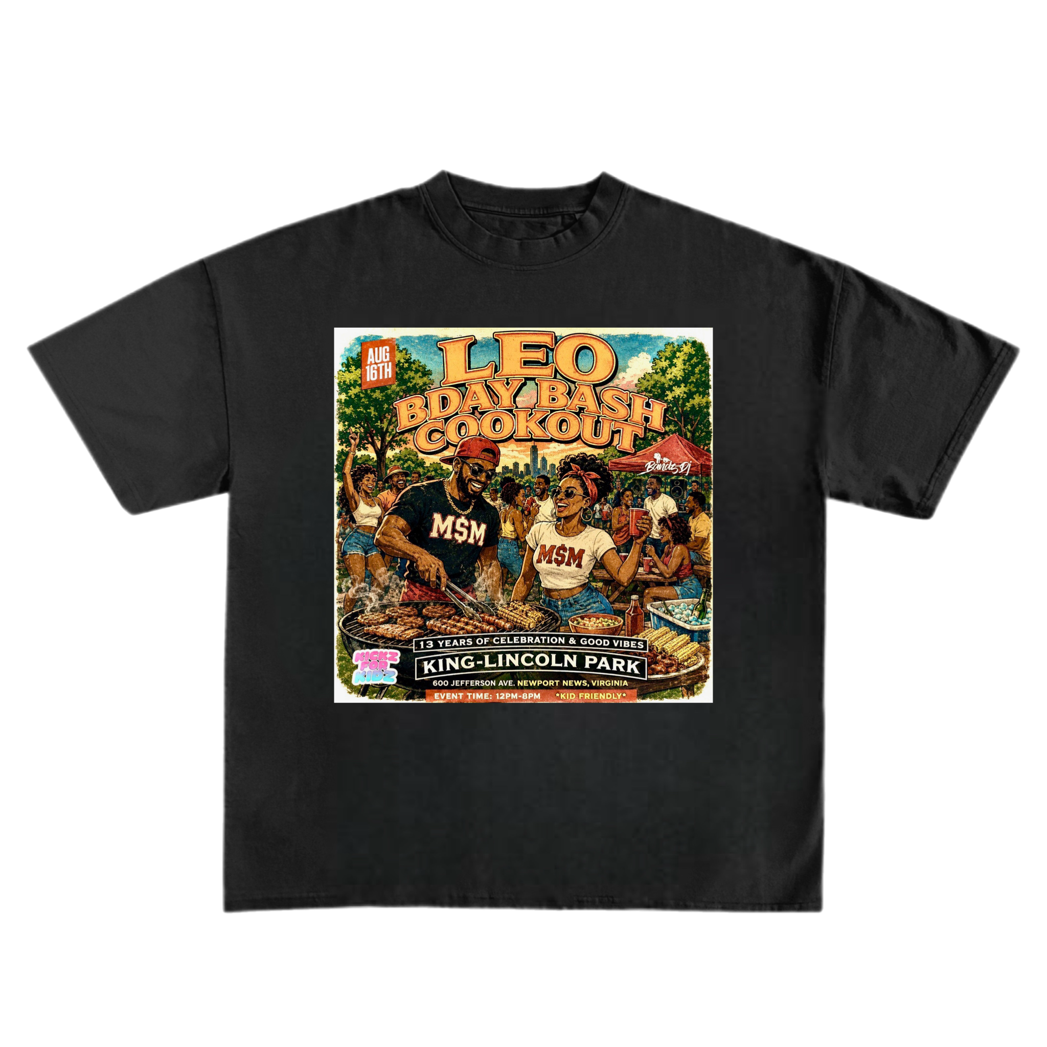 "Leo Bday Bash Cookout" Tee