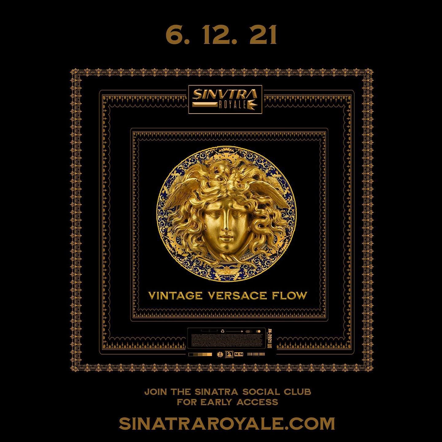 We Been busy || @sinatraroyale #VintageVersaceFlow || next Friday (6/11) ~ A premium @nuevoricherecords audio recording &bull; Tailored by @mdollarm &bull; Join the #SinatraSocialClub for early access (SinatraRoyale.com)