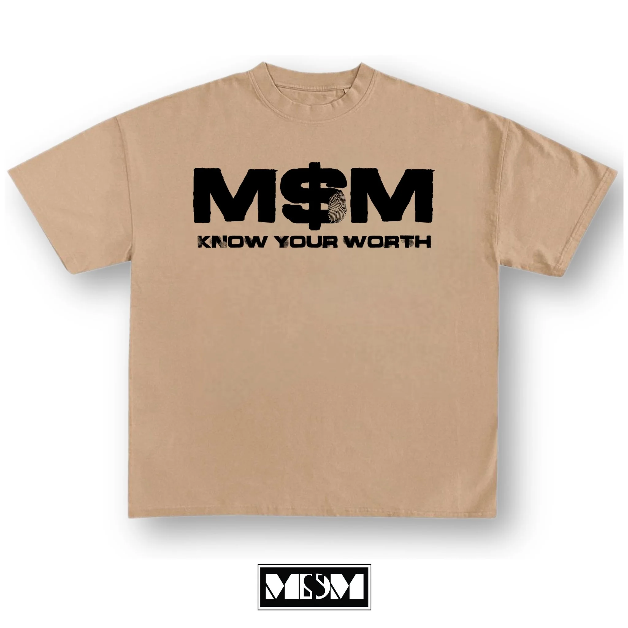 M$M "Thumbprint" tee (beige)
