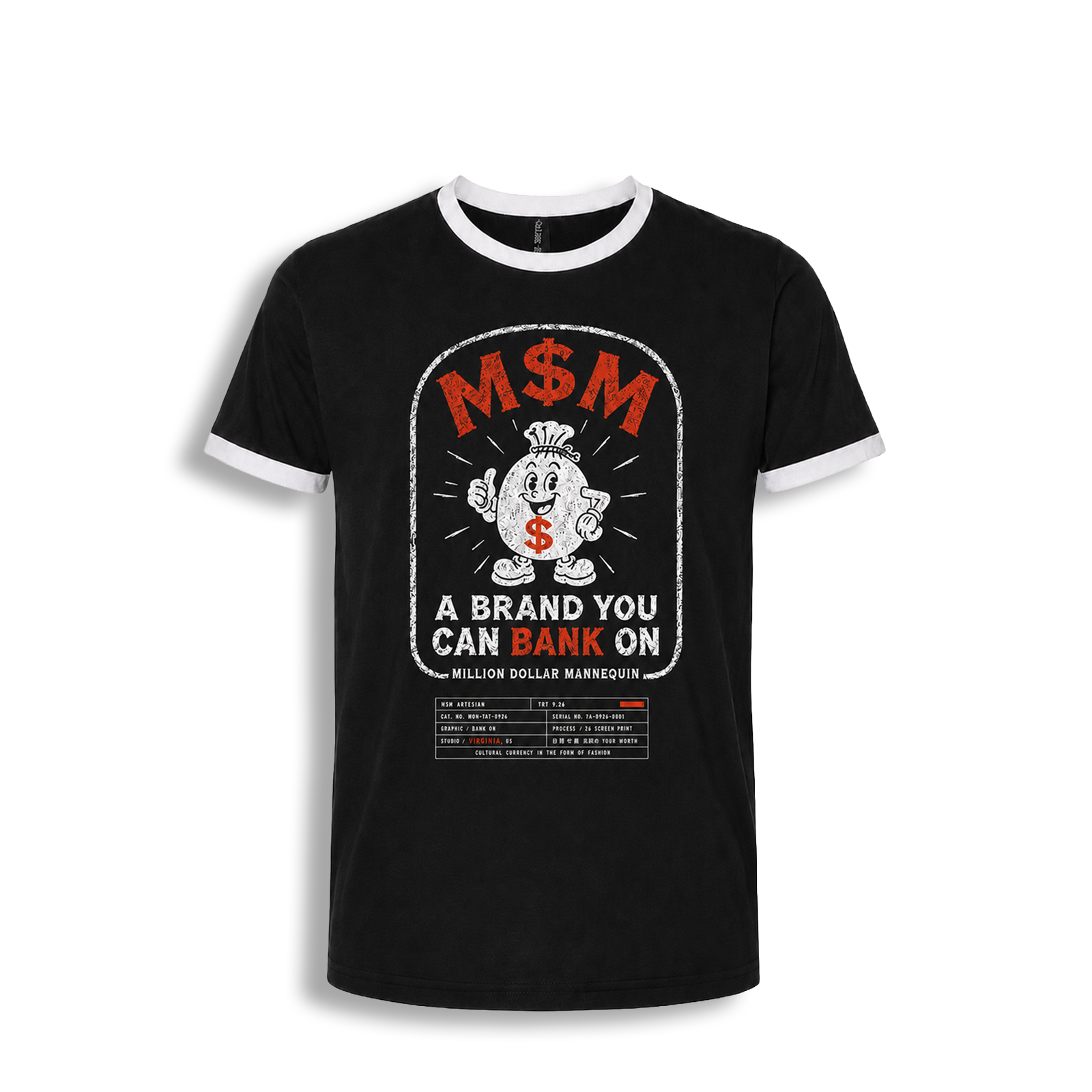 M$M “BankOnit” Ringer tee