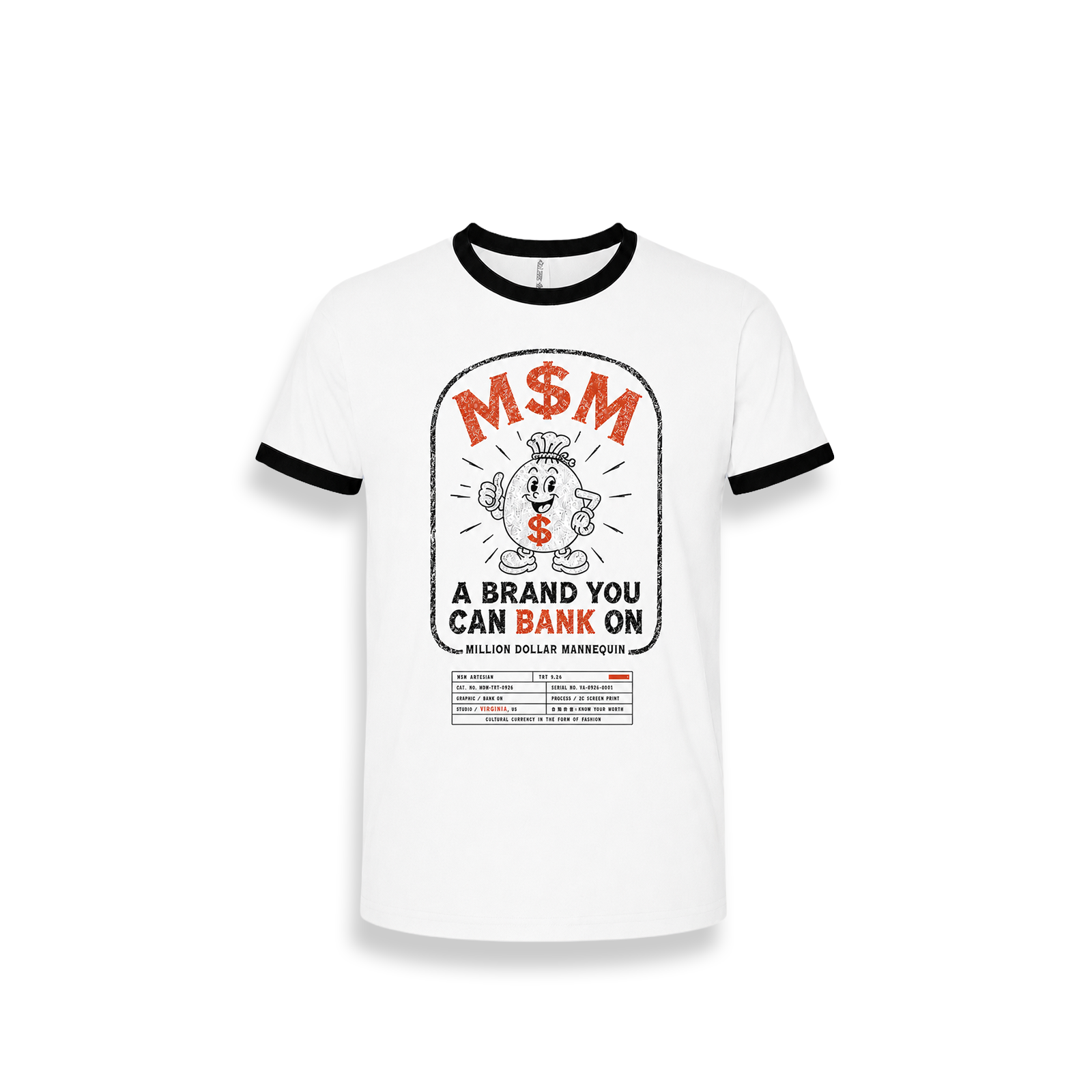 M$M “BankOnit” Ringer tee