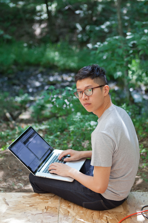 An EcoHacker in his natural habitat