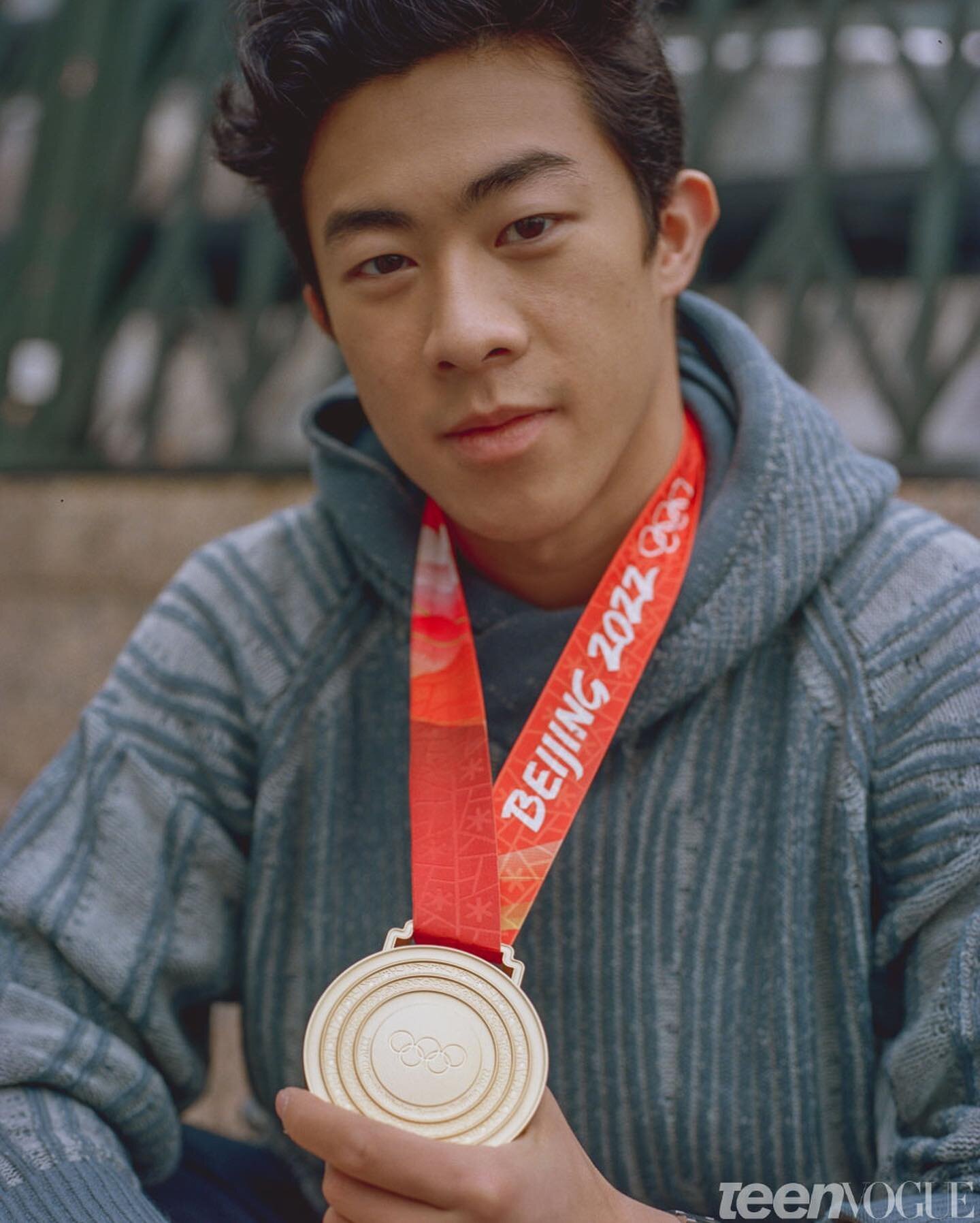 Olympic gold medalist figure skater @nathanwchen photographed by @anameizing for @teenvogue ✨⛸❄️🥇