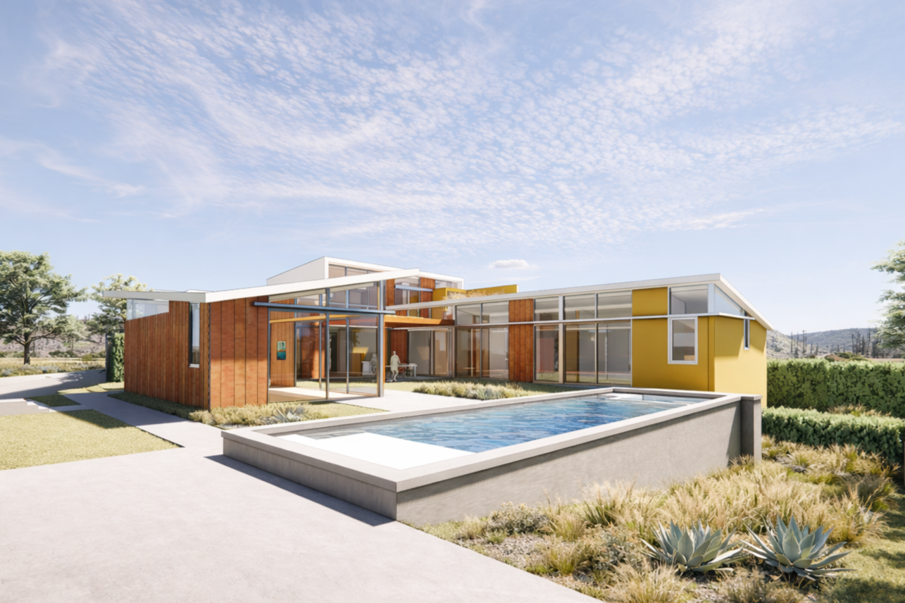 corner landscape entry