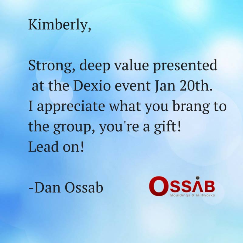 Testimonial from ossab