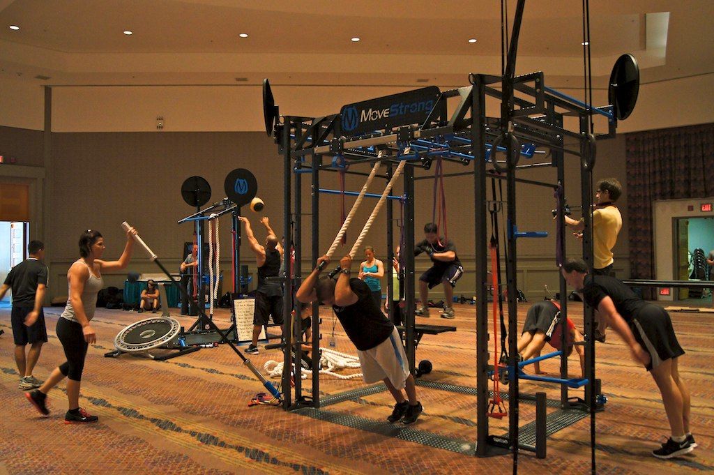 Group fitness training equipment 