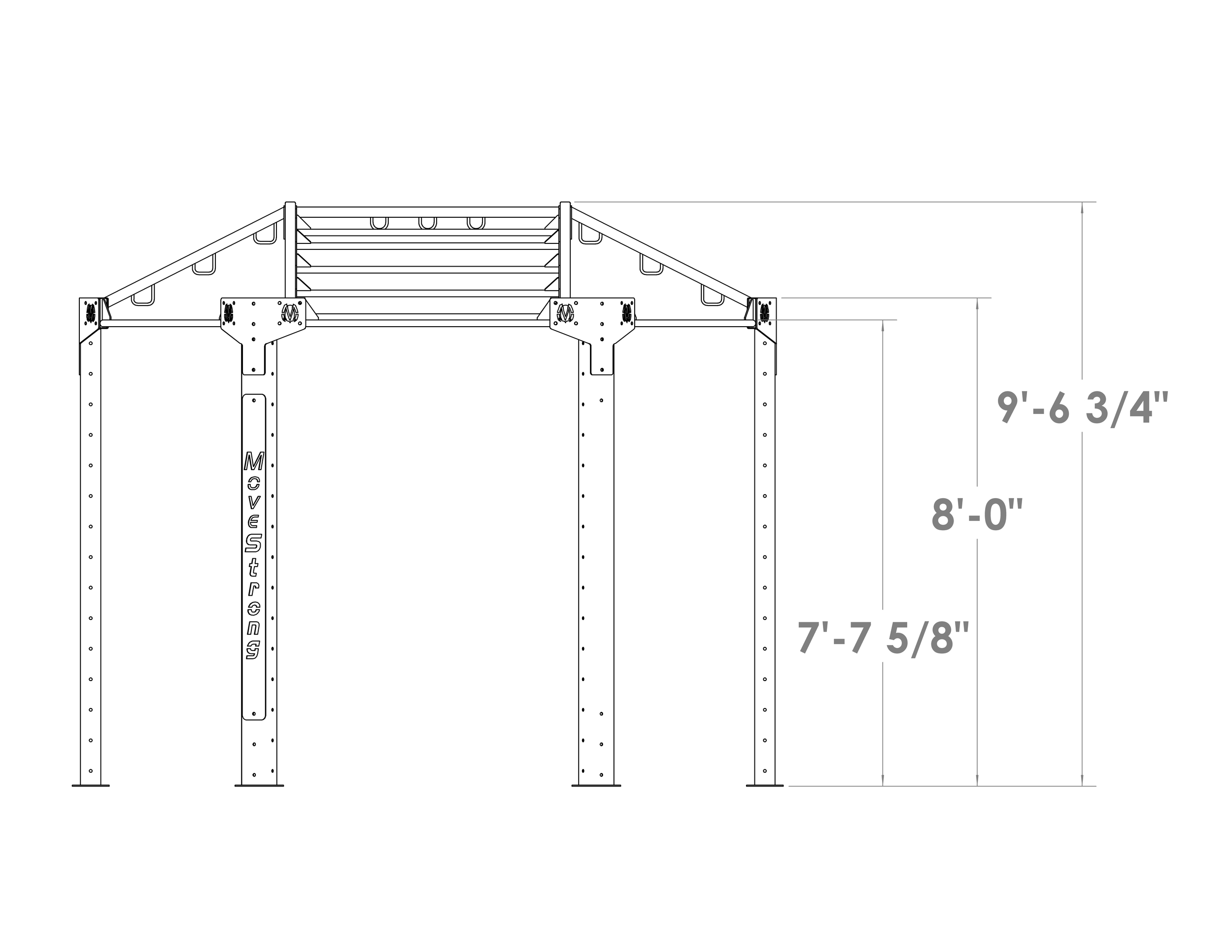 Six sided NOVA™ FTS with Arch Monkey Bridge