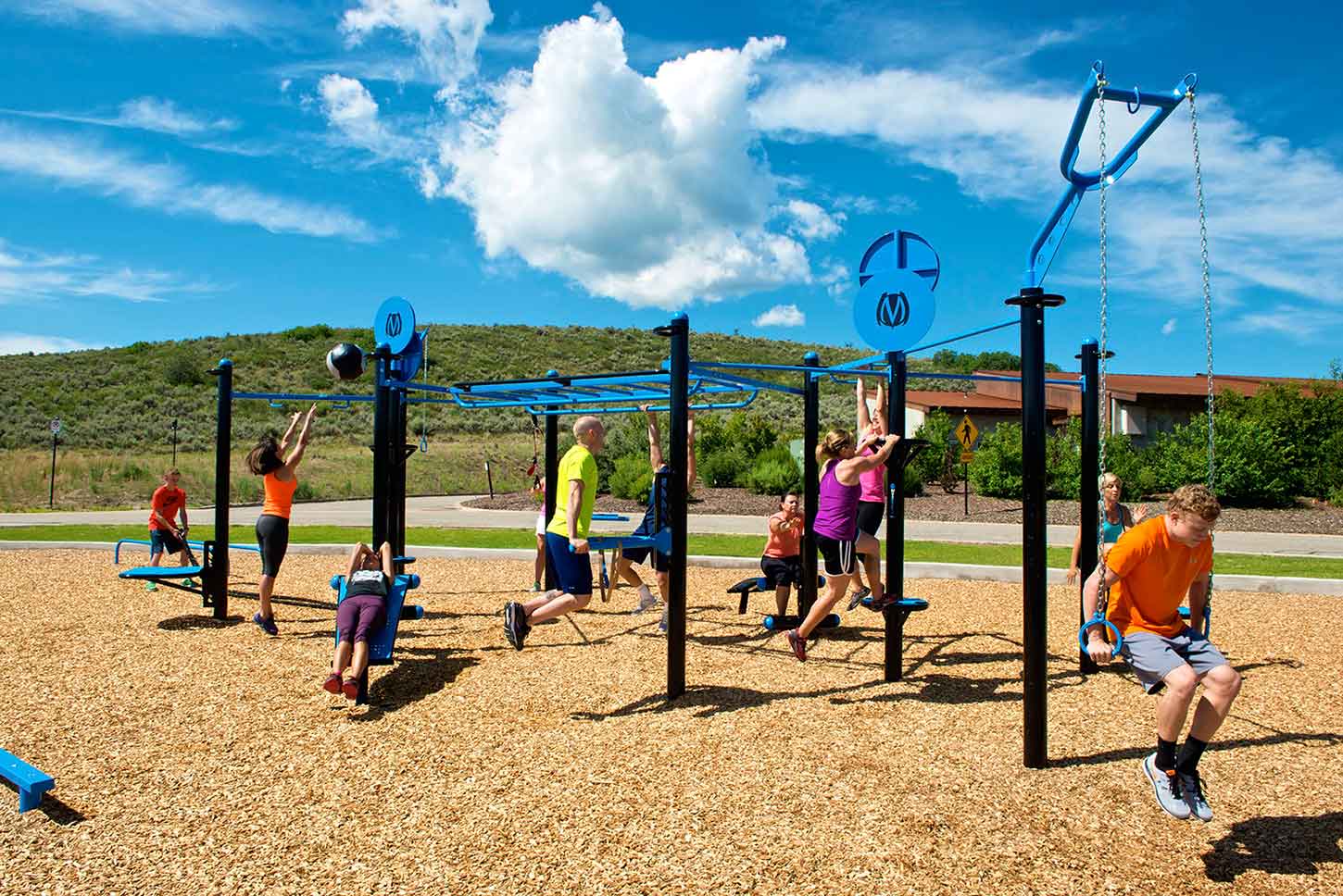 MoveStrong T-rex outdoor fitness equipment