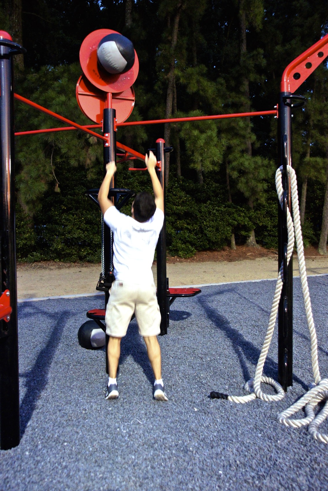 Wall balls outdoors