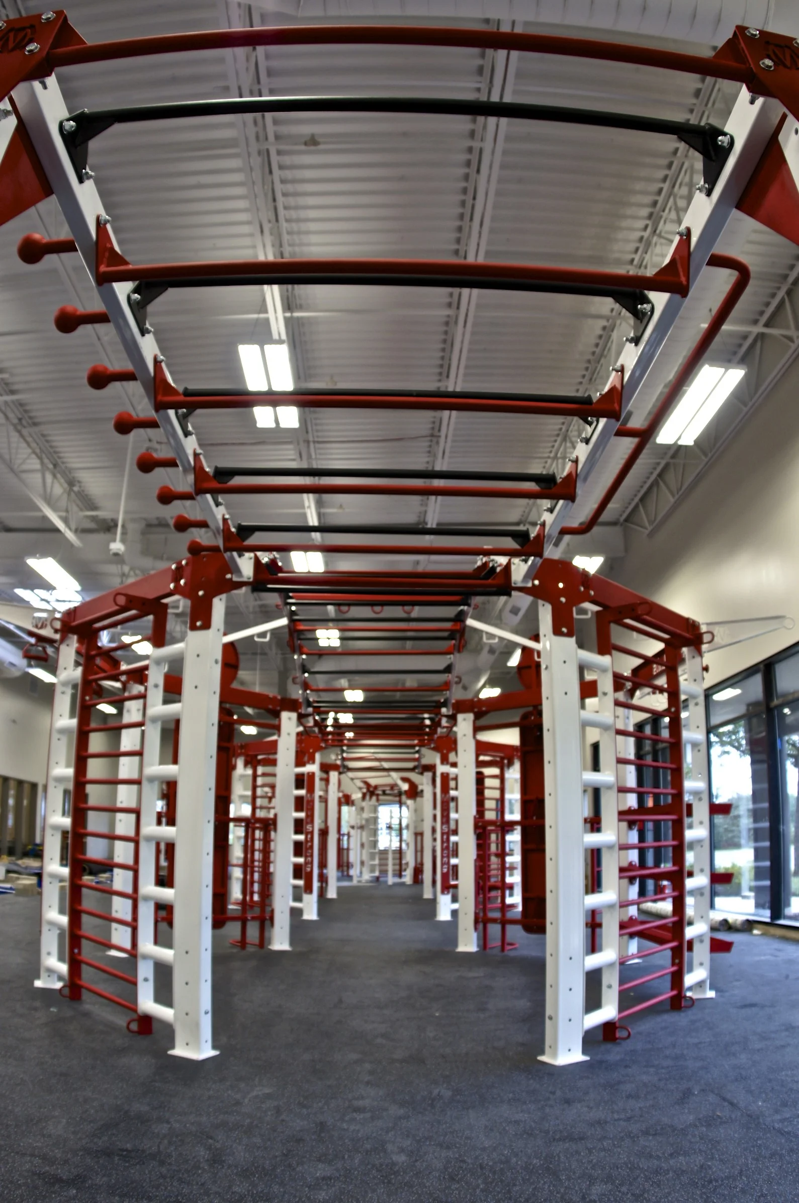 MoveStrong monkey bar bridge with Globe rails
