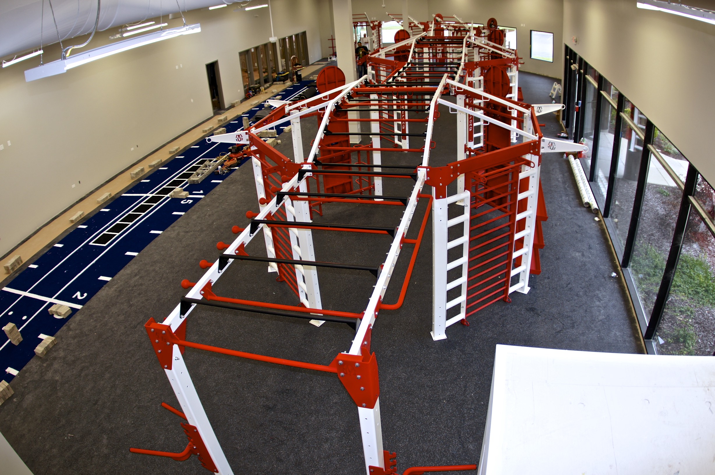Extended monkey bar bridges
