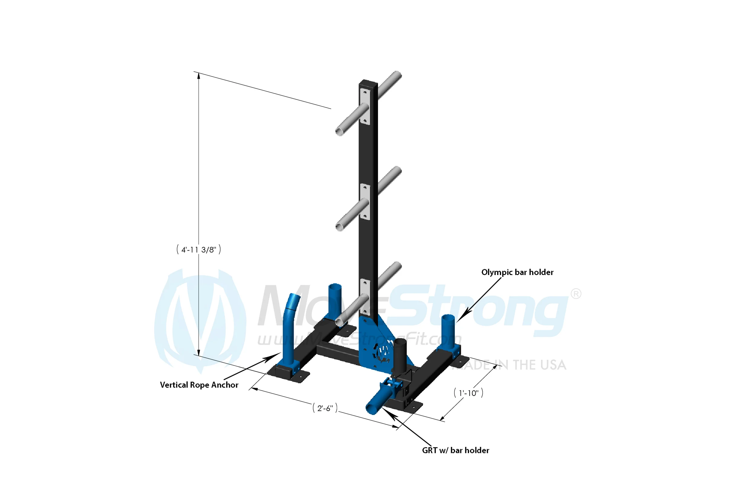 Bumper plate storage rack options