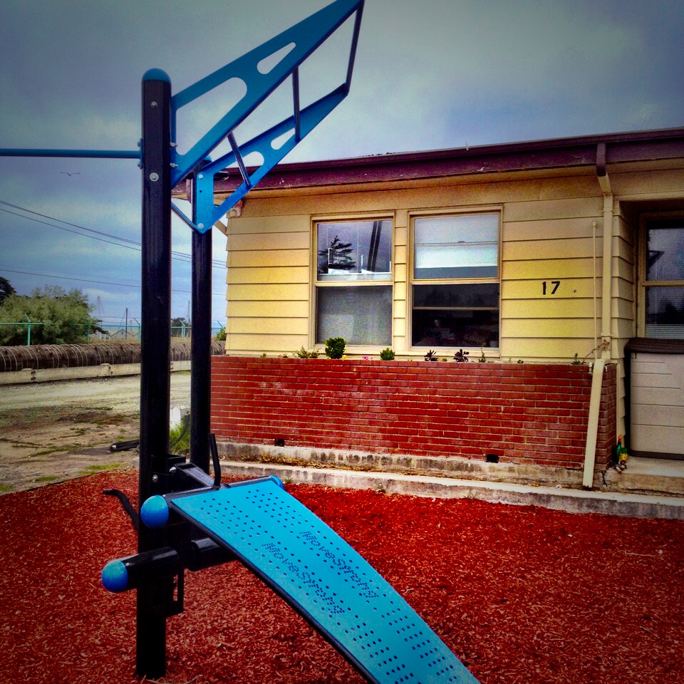 Outdoor functional fitness station