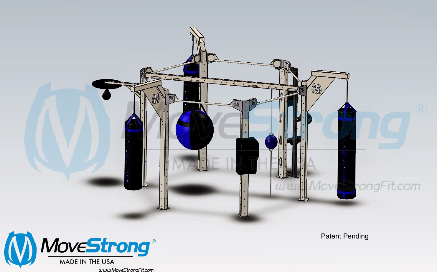 Kickboxing boxing rack