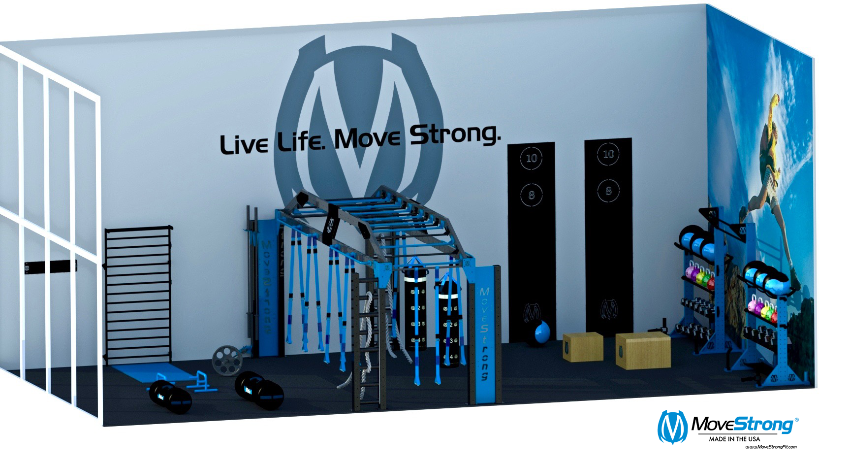 Functional Fitness gym room layout