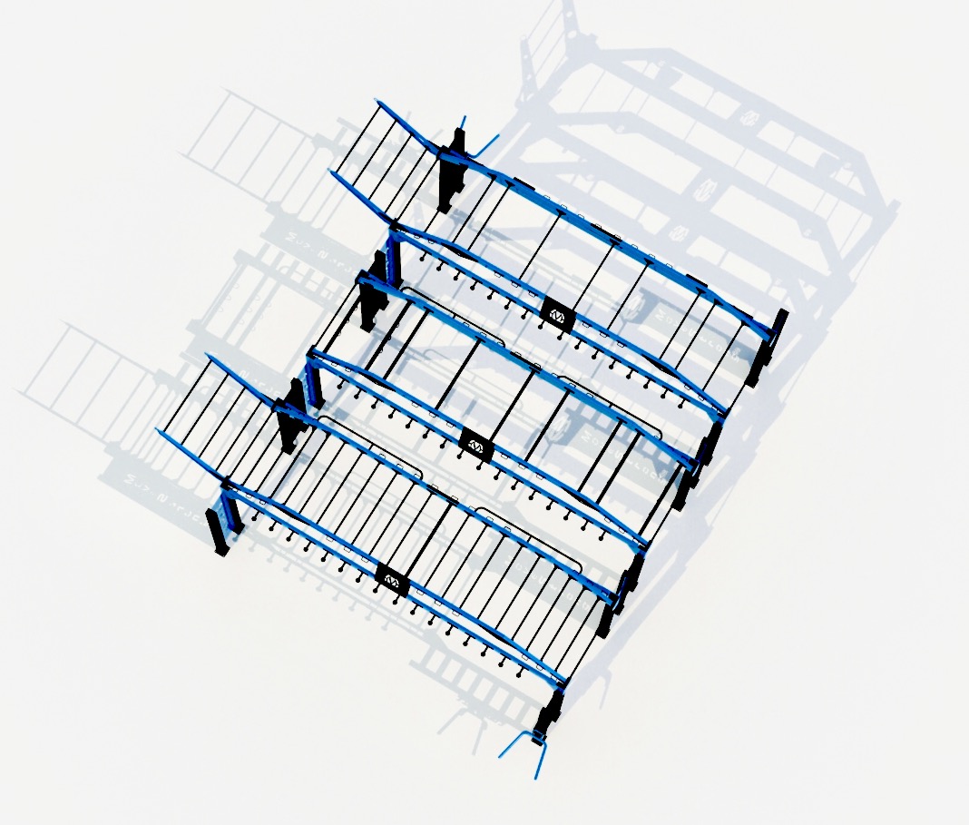 Top view Triple Nova XL bridge