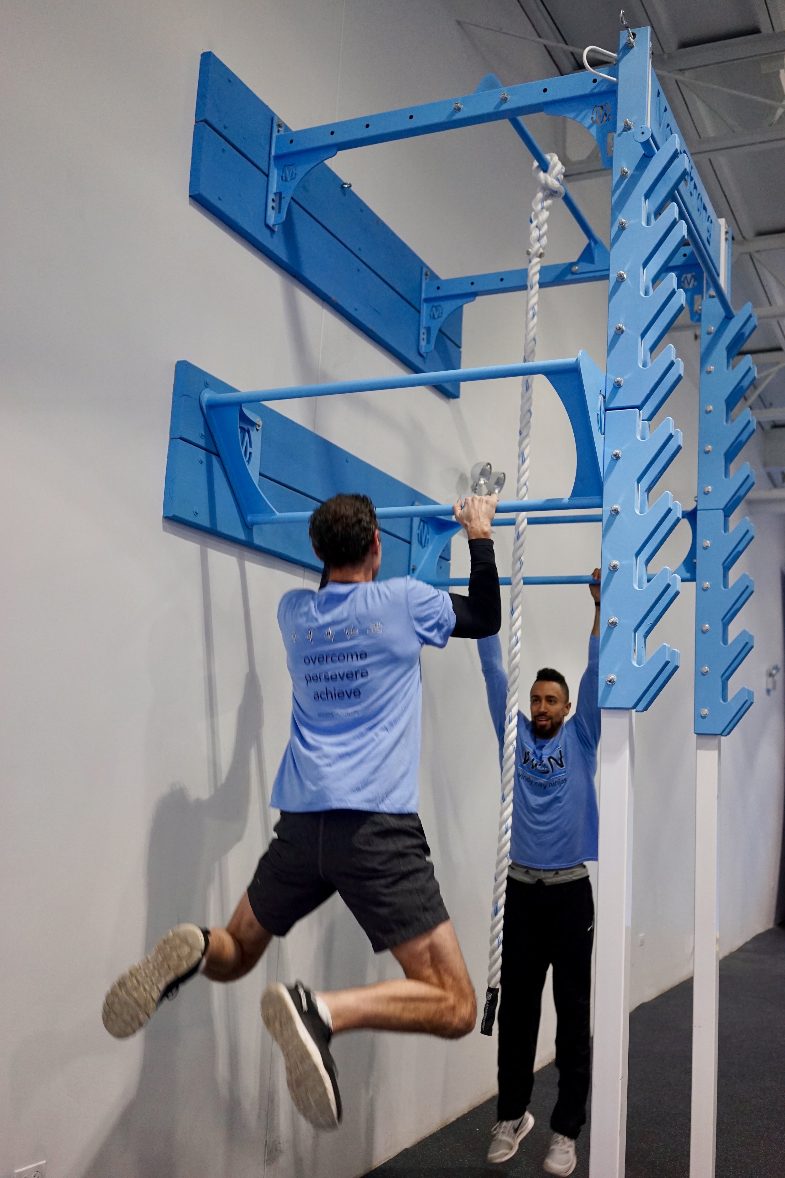 Tiered pull-up bars for practice 