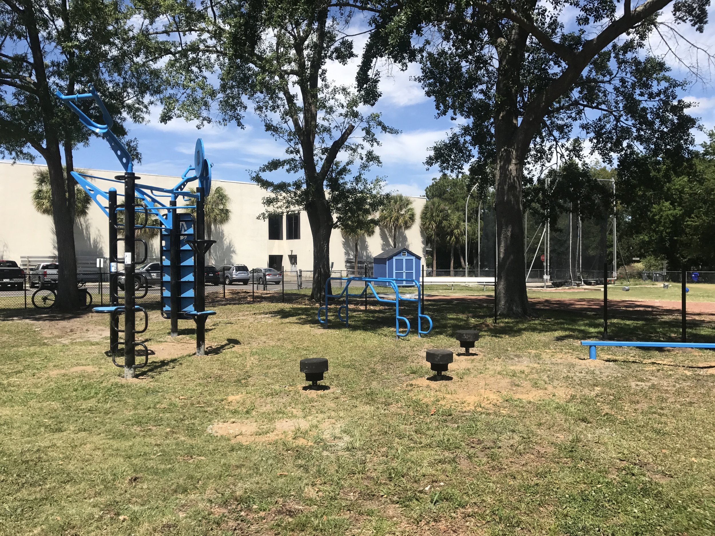 Outdoor Fitness area on Campus