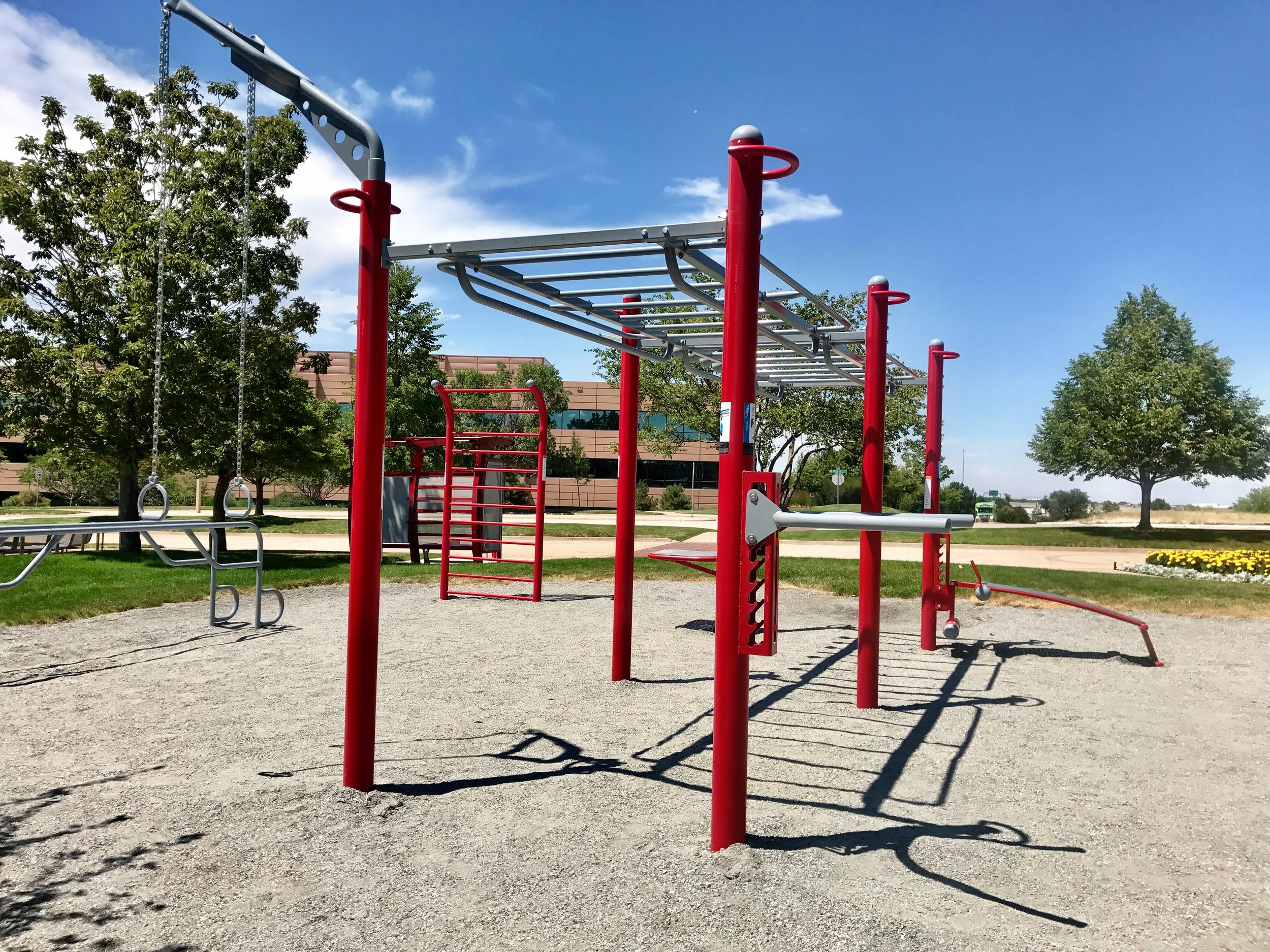 Custom outdoor fitness equipment