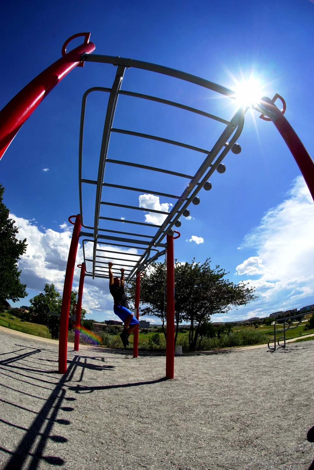 Double monkey bar bridge
