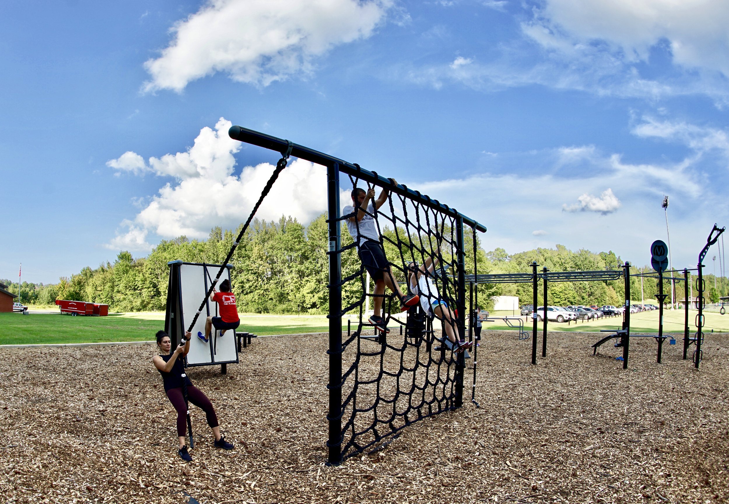 Outdoor Cargo Net and Rope Climb