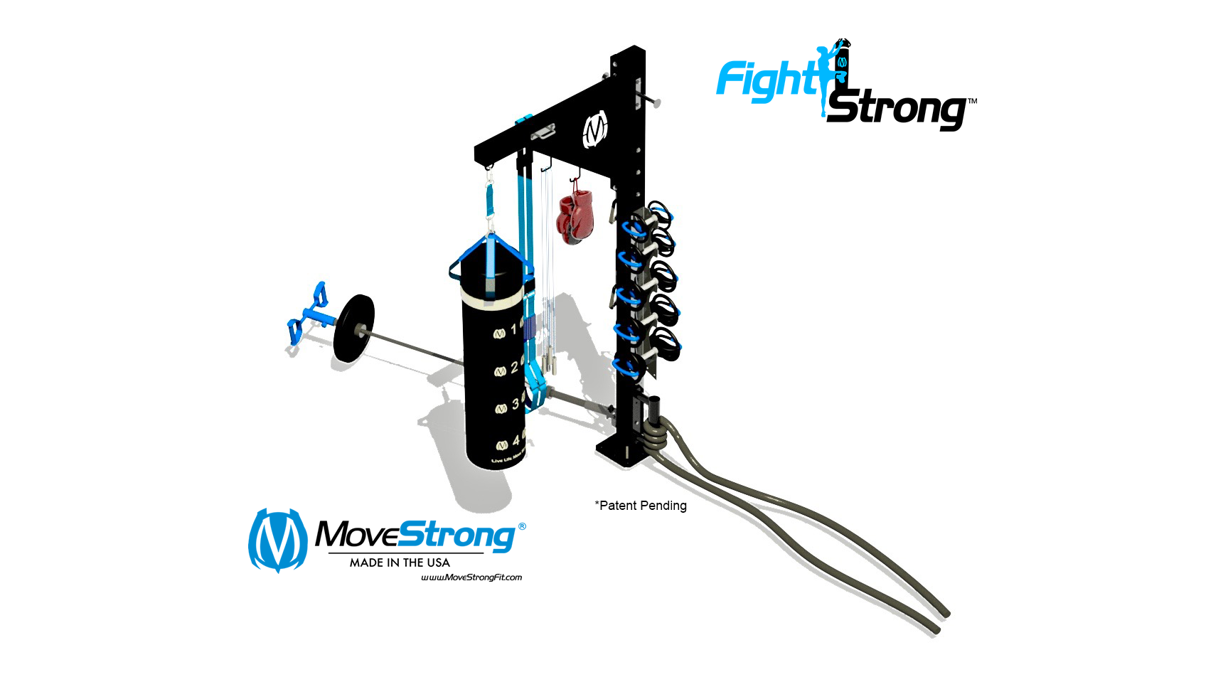 Bag Stand with Dumbbell Storage