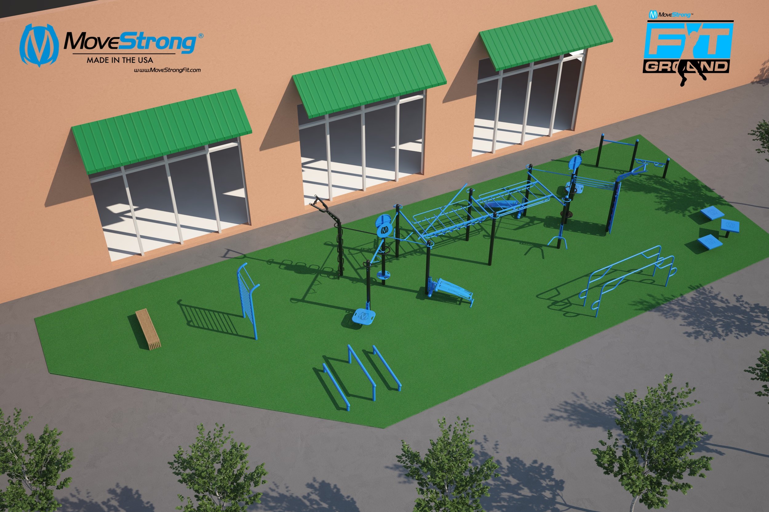 MoveStrong FitGround Outdoor Fitness Design