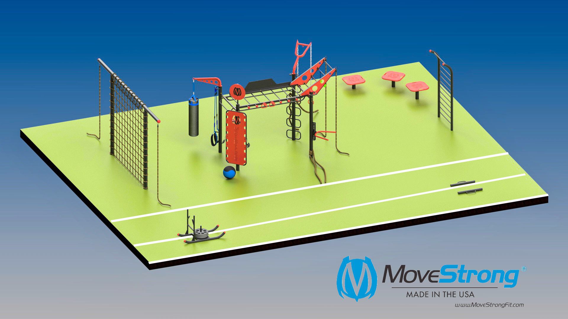 MoveStrong FitGround University Outdoor Gym