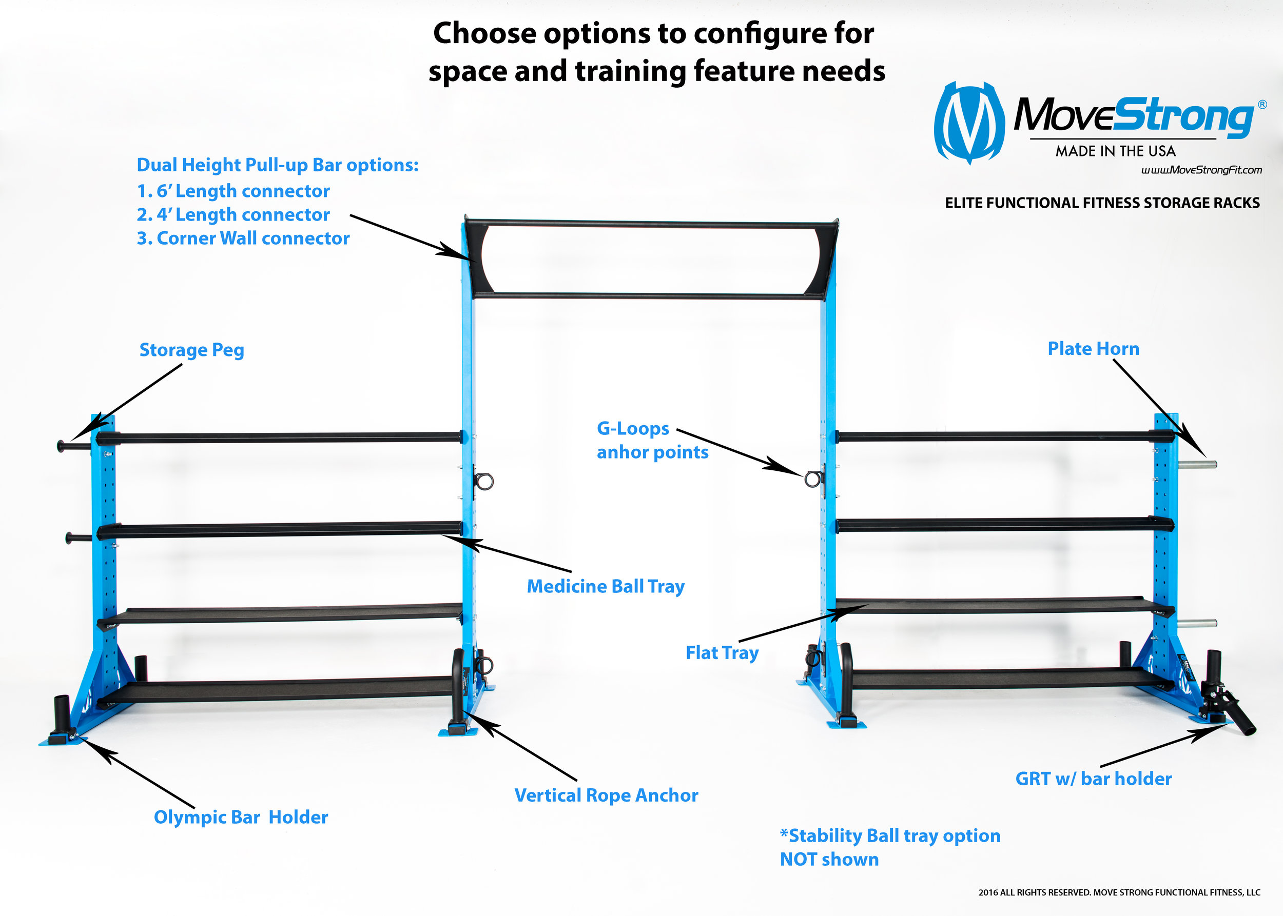 Foundations Wall Storage Shelf & Hooks - MoveStrong