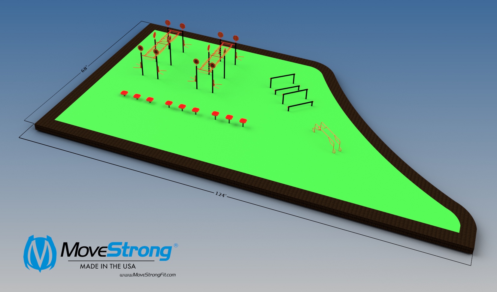 Outdoor Fitness Layout Design