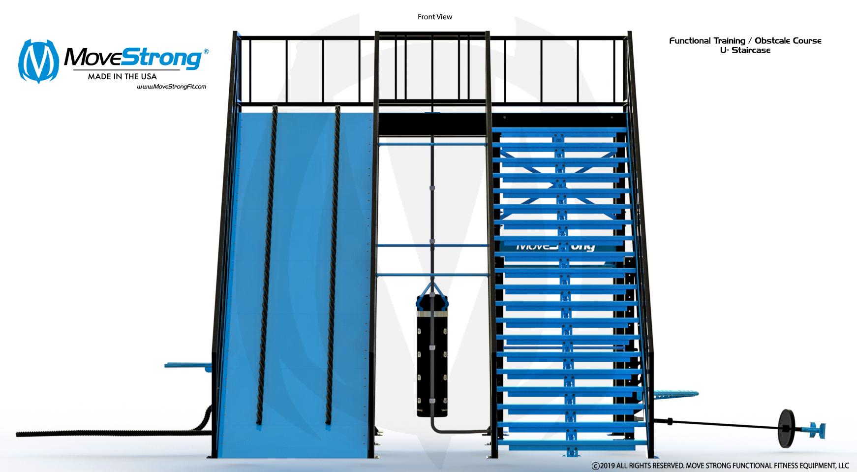 U-Shape Fitness Staircase