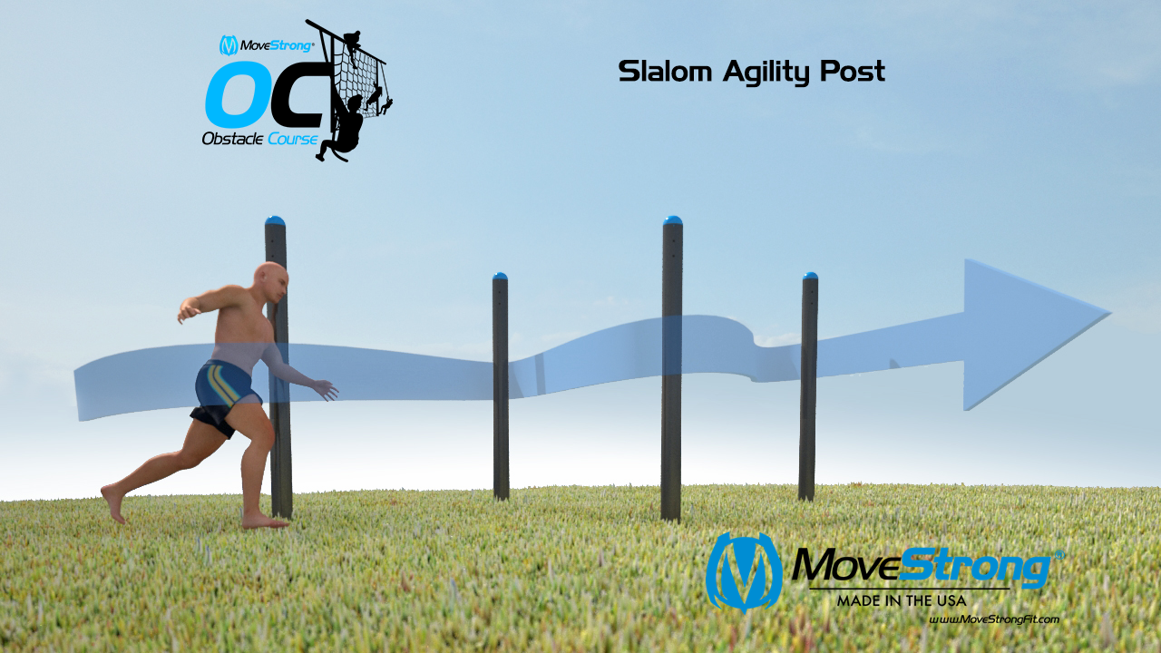 Slalom Outdoor Obstacle Course Station