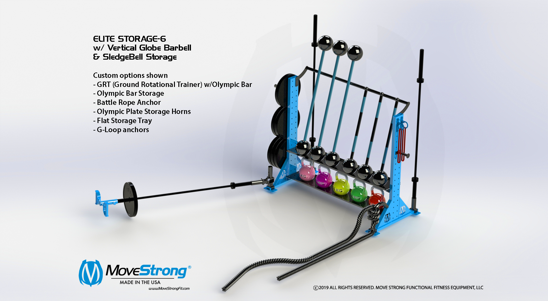 MoveStrong Elite Storage-6 Tall Tray accessories