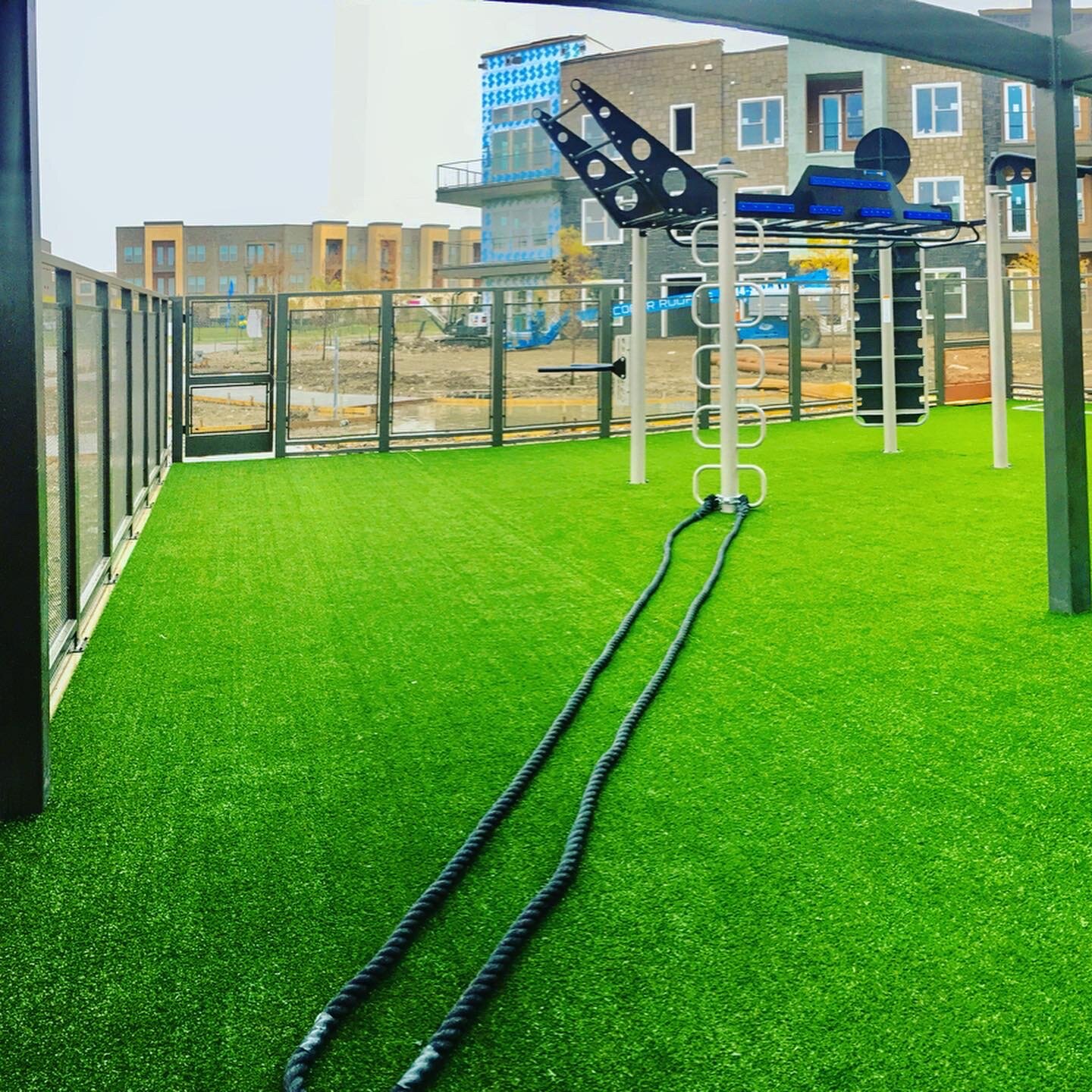 Apartment Gym With Outdoor Fitness