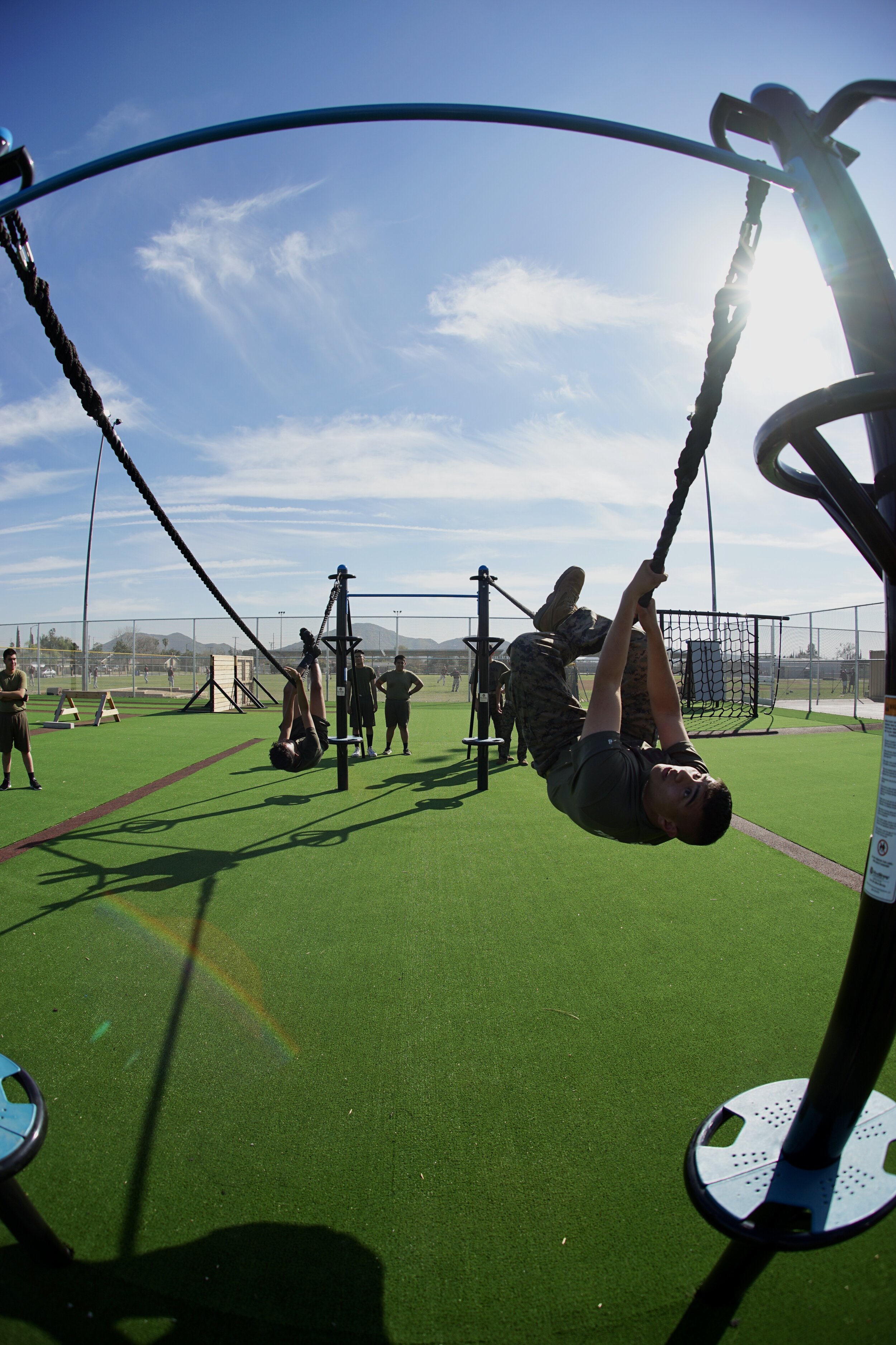 Horizontal rope Climb ROTC Obstacle