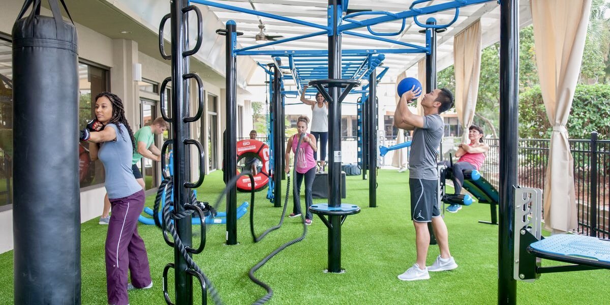 Ideal for fitness bootcamps, group training classes, schools, parks, military, or just a cool backyard adult fitness jungle gym!