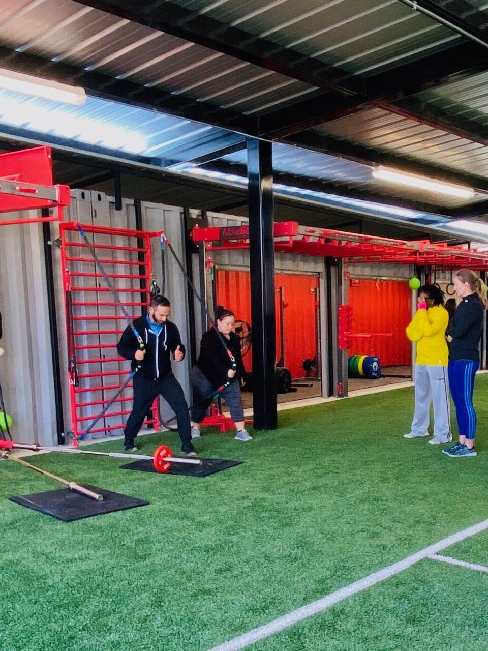 MoveStrong custom outdoor functional training area 