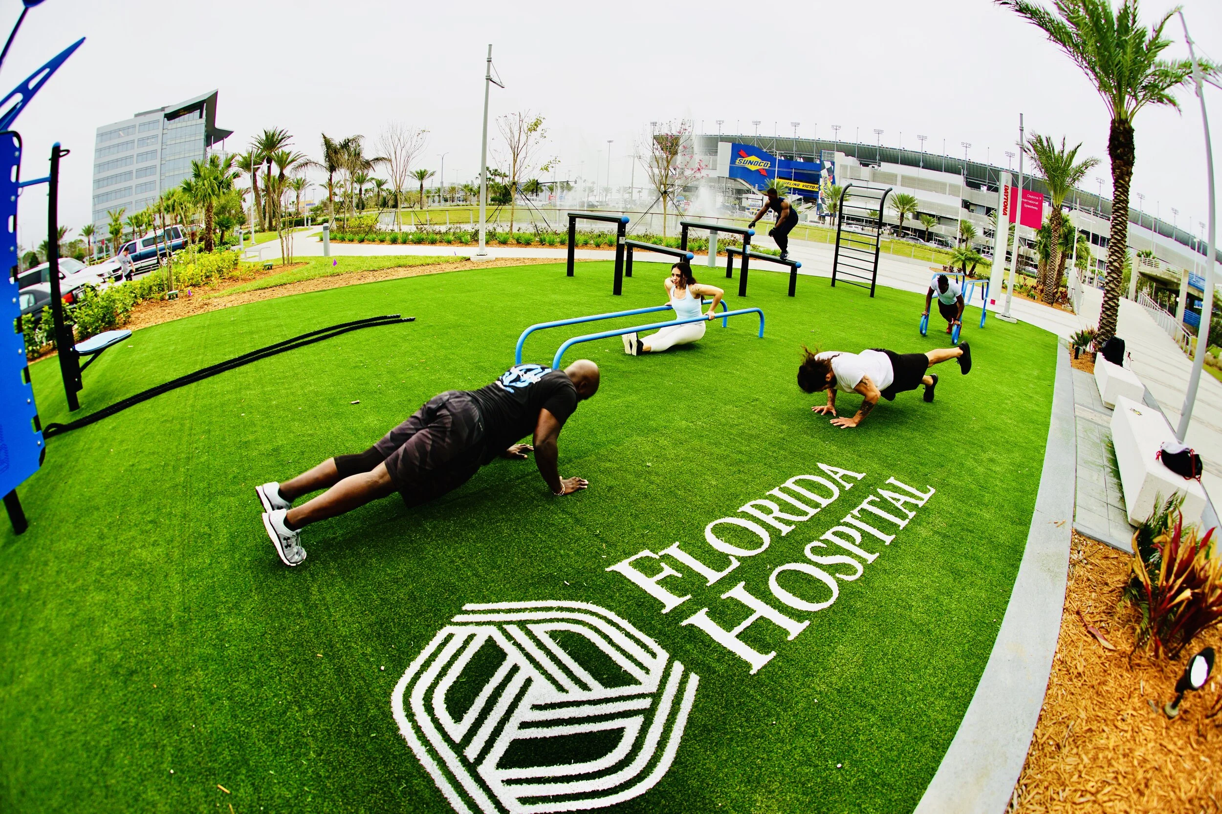 Outdoor Fitness Park Hospital Wellness