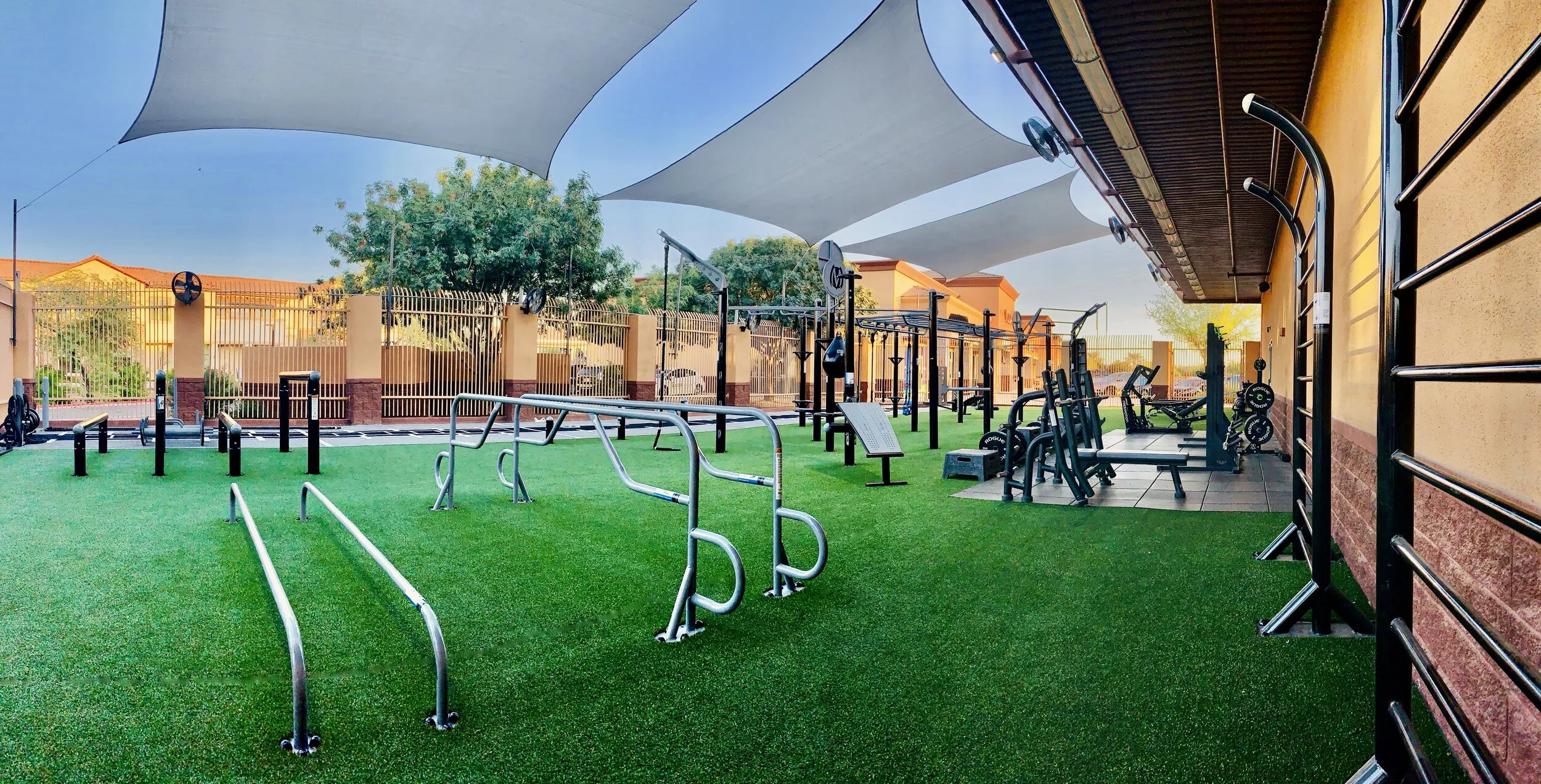 Fitness Gym Franchise Outdoor Workout Area
