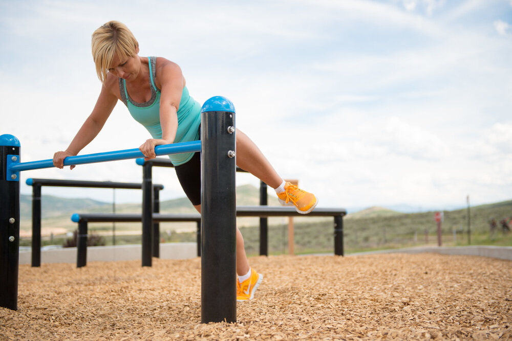 MoveStrong Push-up Bars for Outdoor 