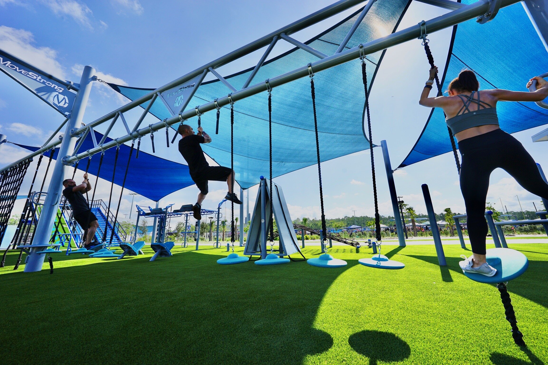 MoveStrong Obstacles Shade Structure Integration