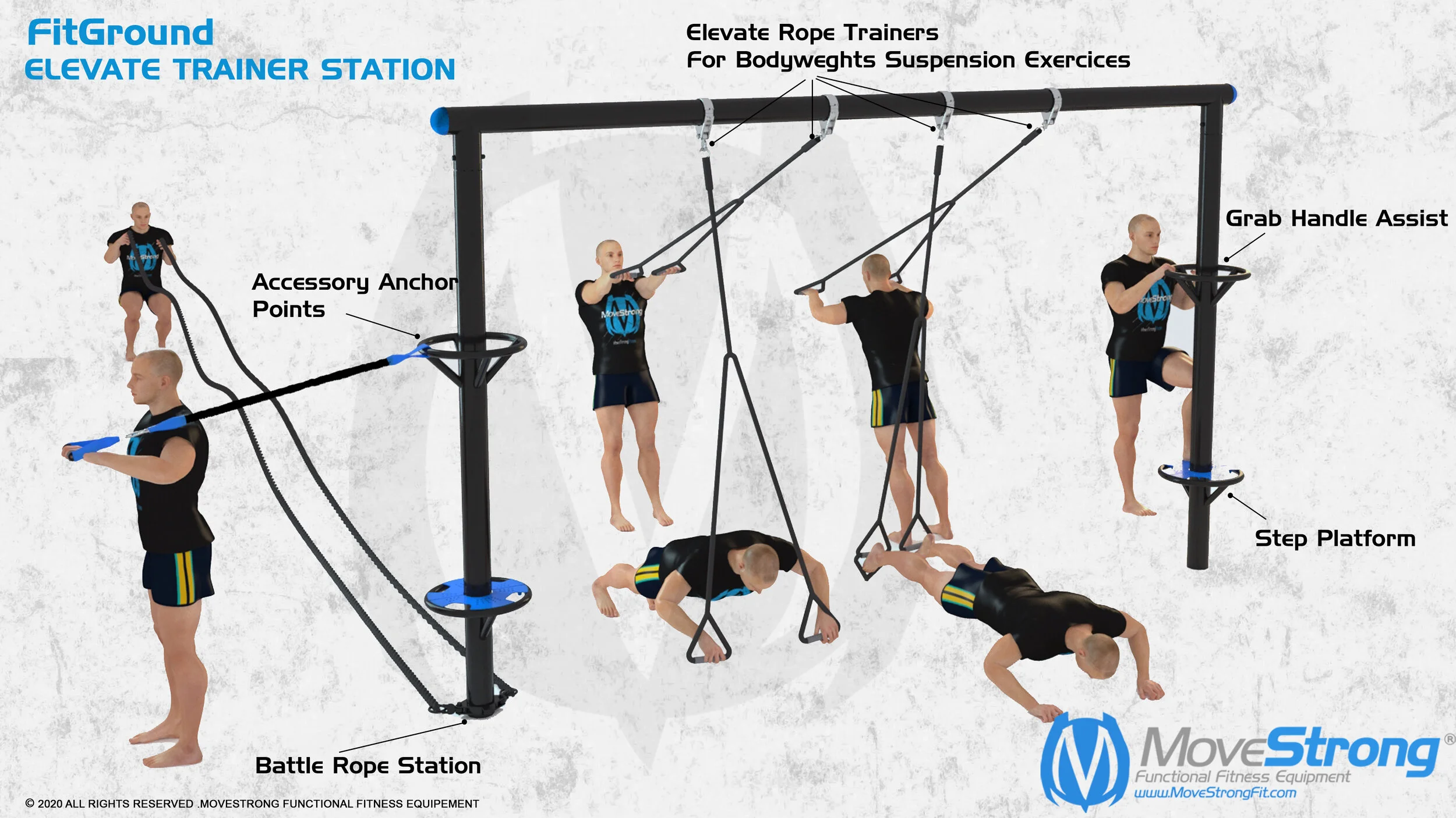 MoveStrong Outdoor Elevate Trainer Station