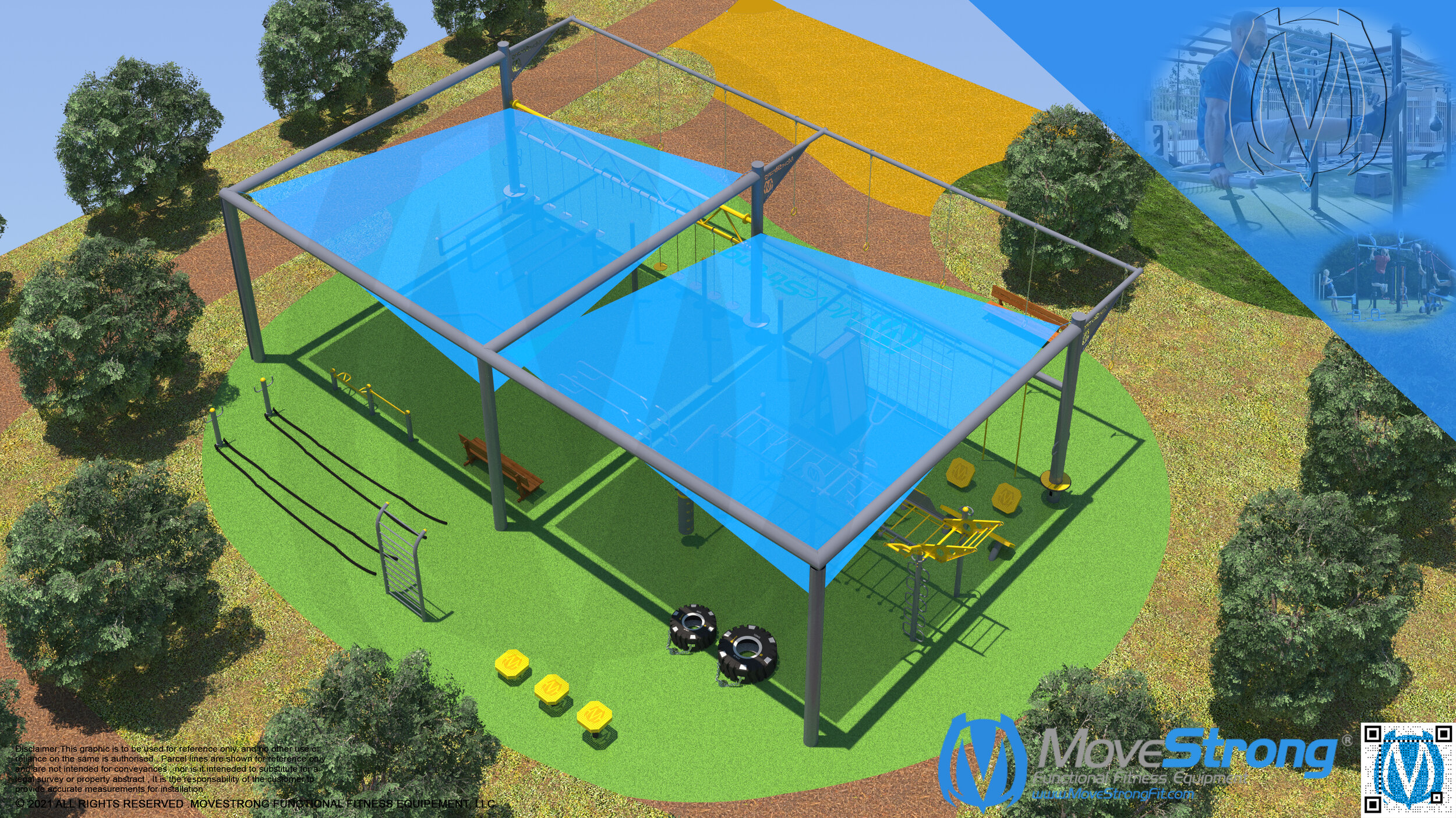 Fitness Park Shade Structure Design