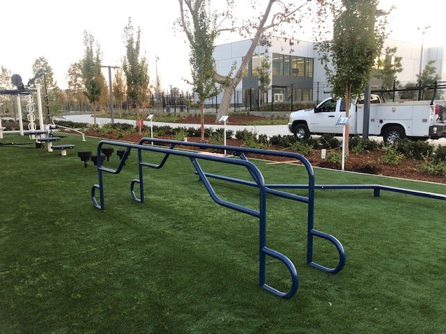 MoveStrong Elite Parallel Bars as part of School outdoor gym