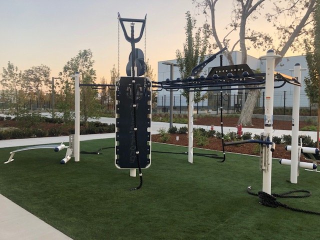 Custom outdoor fitness equipment schools