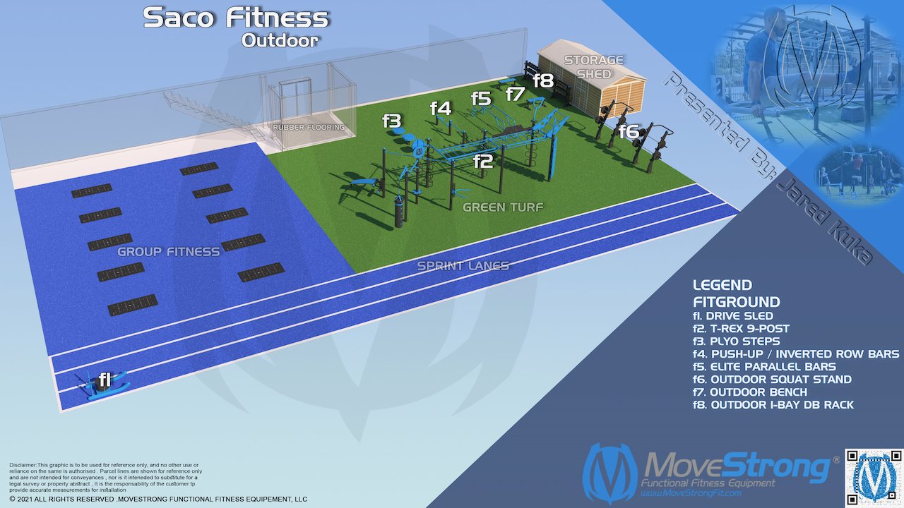 MoveStrong Outdoor Training Fitness Gym Design and Layout