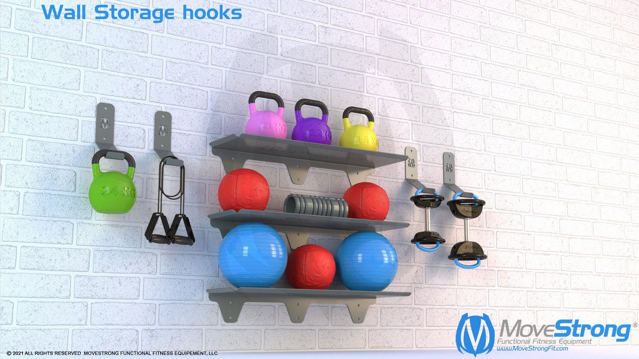 Shelf with Free Weights Model