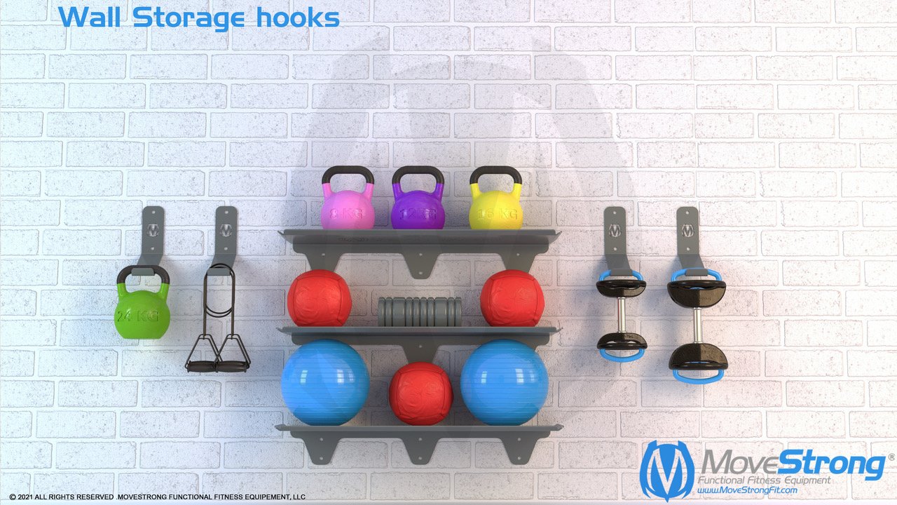 Shelf with Free Weights Model