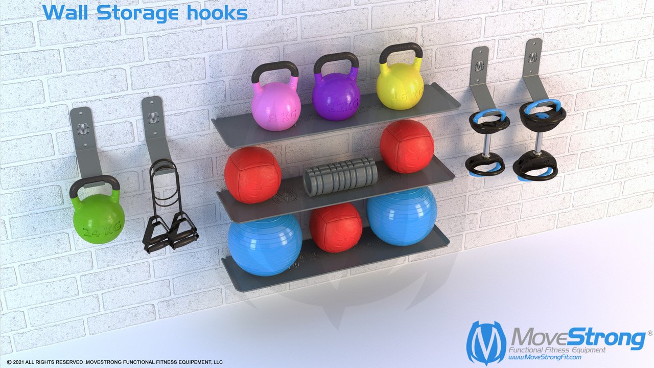 Shelf with Free Weights Model